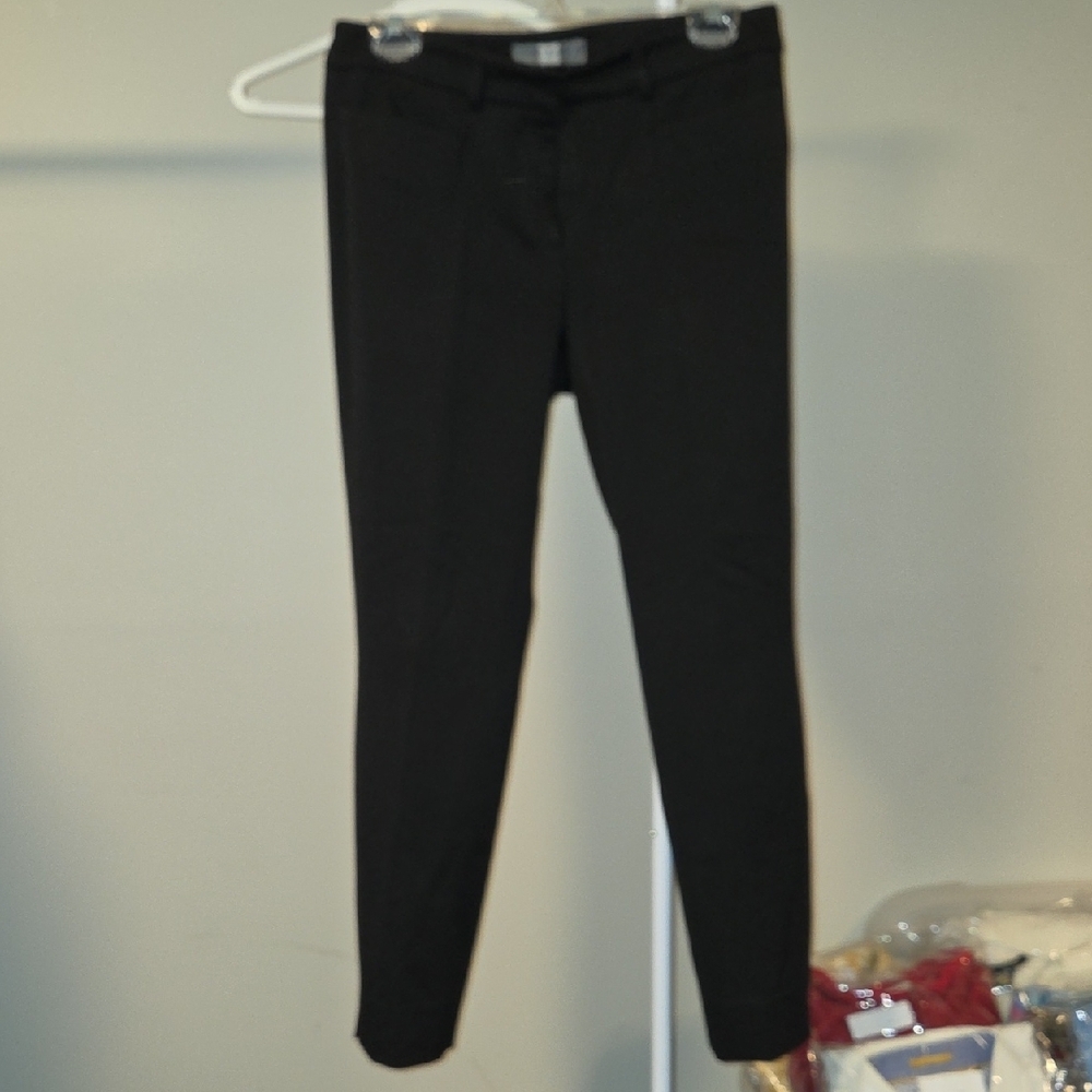 ⭐ Tristan Womens Black Dress Pants Straight Leg Trousers Professional Workwear